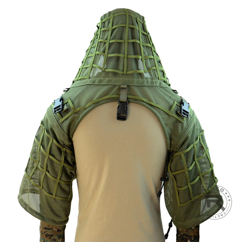 Tactical Ghillie Suit Hoodie – Lightweight Camouflage Sniper Jacket for Airsoft, Hunting & Ghost Recon