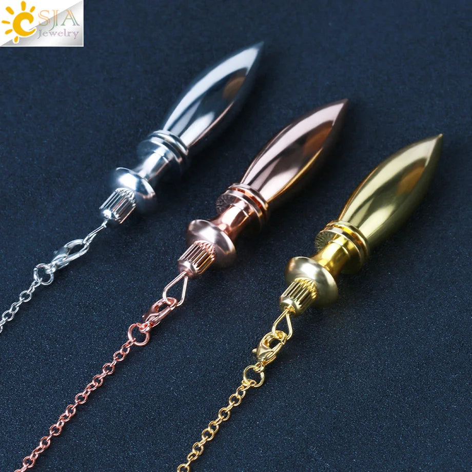 Brass Metal Pendulum for Divination & Dowsing – CSJA Fortune-Telling Tool