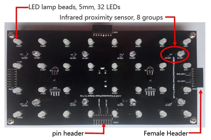 Interactive LED Infrared Sensor Light – Motion-Activated Paranormal Ambiance Kit for Ghost Hunting