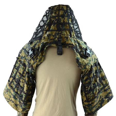 Tactical Ghillie Suit Hoodie – Lightweight Camouflage Sniper Jacket for Airsoft, Hunting & Ghost Recon