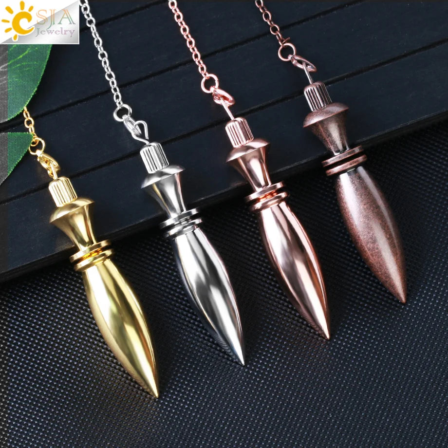Brass Metal Pendulum for Divination & Dowsing – CSJA Fortune-Telling Tool