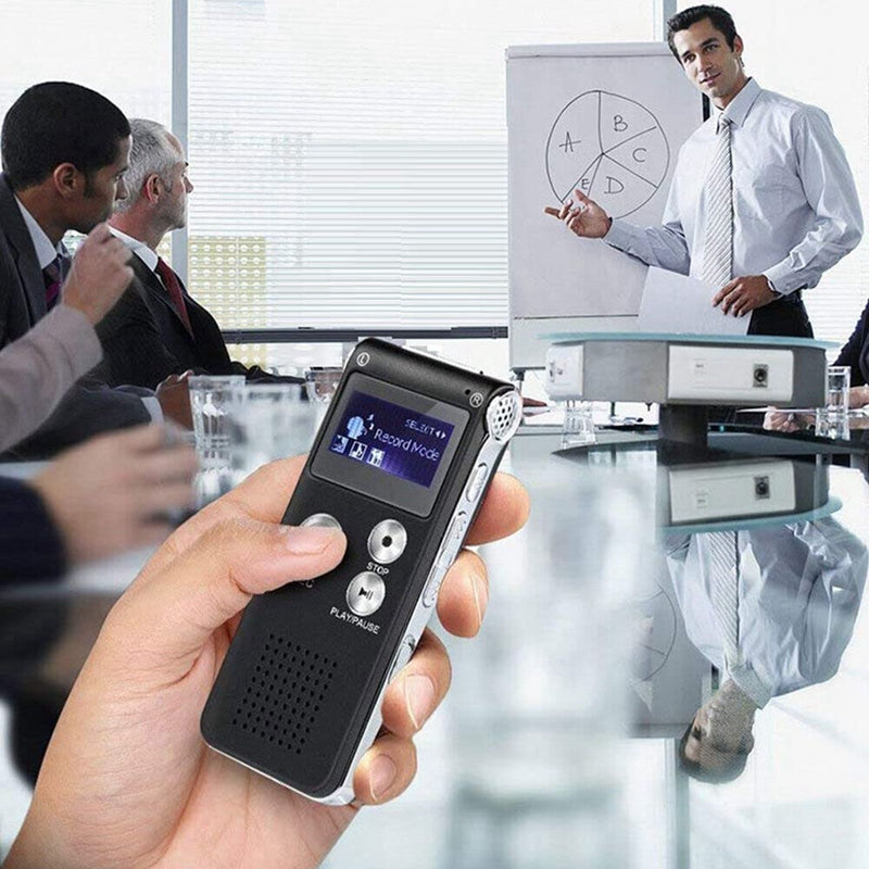 Digital EVP Voice Recorder – Paranormal Ghost Hunting Equipment with Voice Activation (8GB, Black)