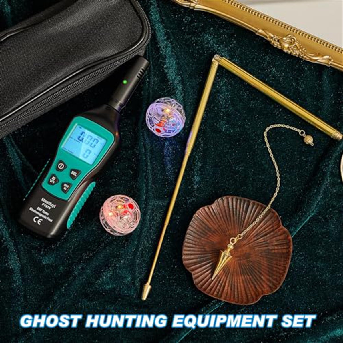 Mastfuyi 3-in-1 Ghost Hunting Equipment Kit – EMF Detector & Divining Rod for Paranormal Investigations