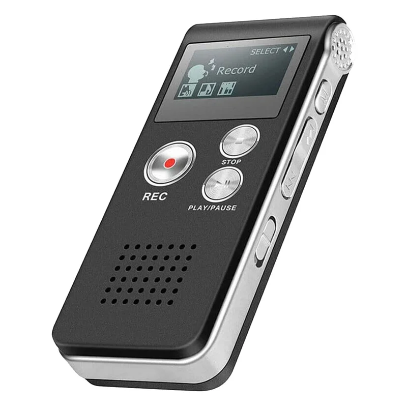Digital EVP Voice Recorder – Paranormal Ghost Hunting Equipment with Voice Activation (8GB, Black)
