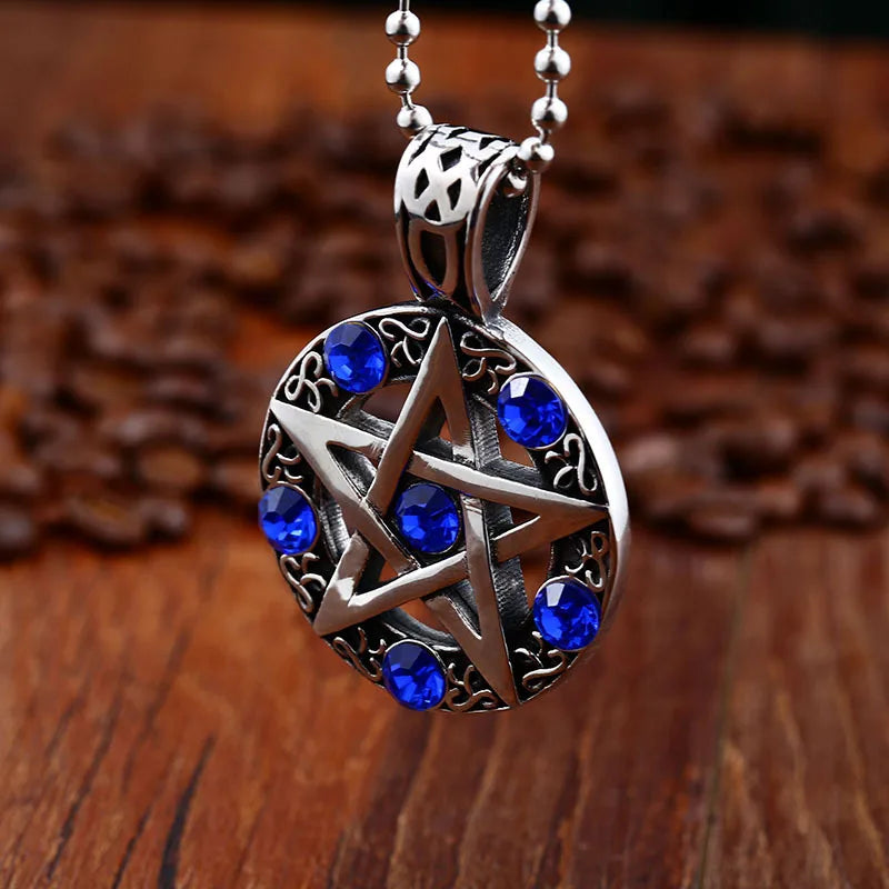 Pentagram Necklace – Supernatural Five-Pointed Star Pendant Gothic Jewelry for Men & Women