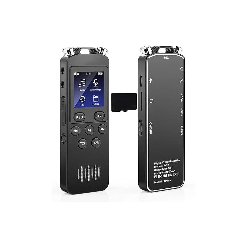 Digital Voice Recorder Voice Activated Recorder for Lectures Meetings - aiworth 9860 Hours Sound Audio Recorder Dictaphone Recor