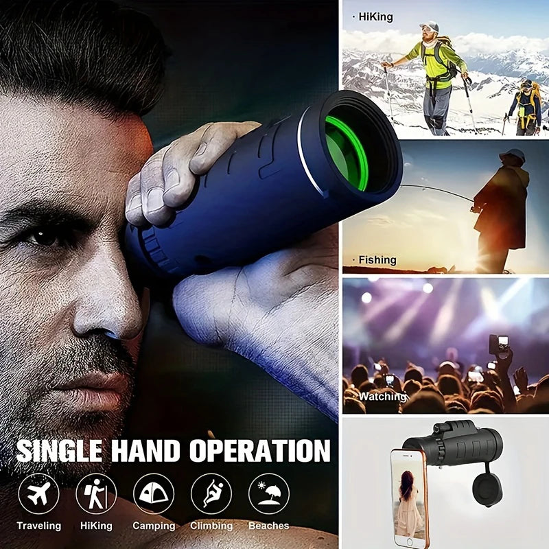 40x60 Zoom HD Monocular Telescope – Perfect for Ghost Hunting & Paranormal Surveillance 👀👻