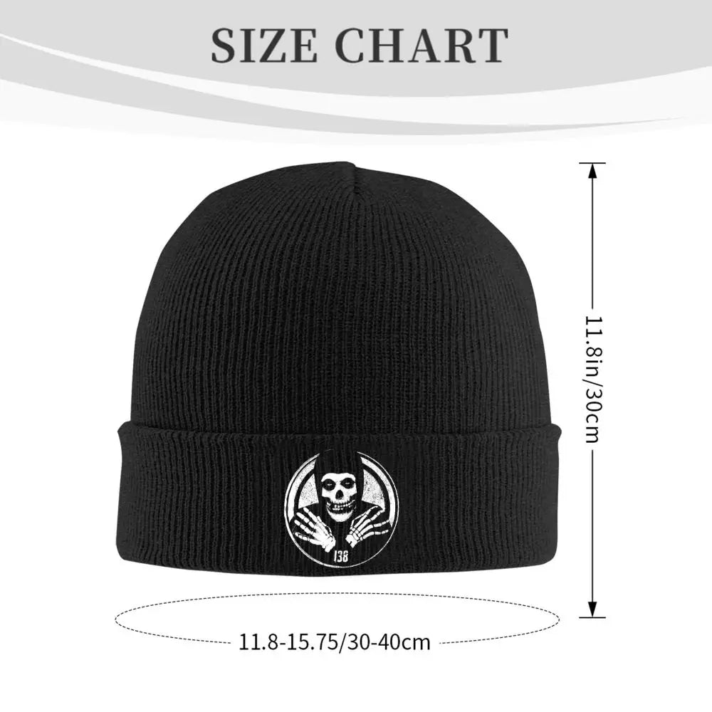 Crimson Ghost Beanie – Misfits Knit Skull Cap Winter Hat for Men & Women | Warm Gothic Streetwear Gift