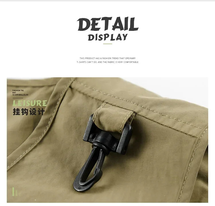Men’s Tactical Vest – 14 Pocket Mesh Cargo Waistcoat for Hiking, Fishing & Outdoor Adventures | Lightweight Summer Jacket