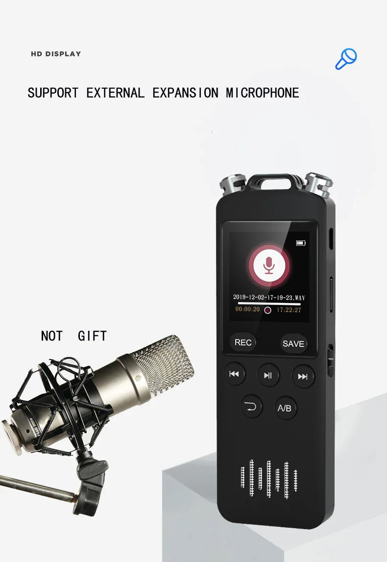 Digital Voice Recorder Voice Activated Recorder for Lectures Meetings - aiworth 9860 Hours Sound Audio Recorder Dictaphone Recor