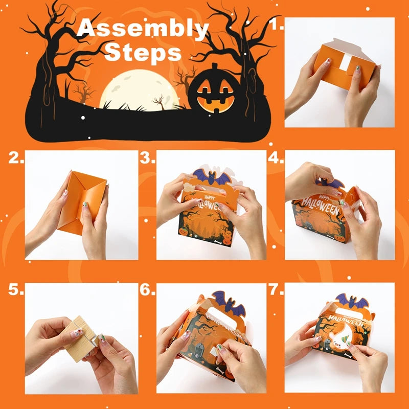 Halloween Ghost Candy Boxes – DIY Paper Packaging for Trick or Treat & Party Decorations