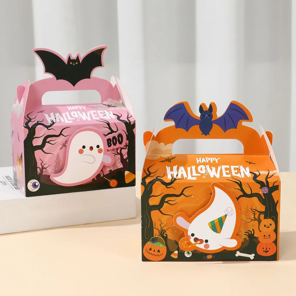 Halloween Ghost Candy Boxes – DIY Paper Packaging for Trick or Treat & Party Decorations