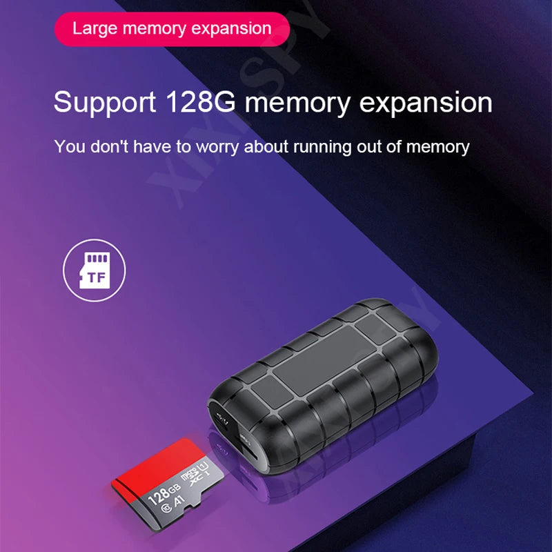 Mini Voice-Activated Recorder – 500 Hours Digital Audio Recording Device