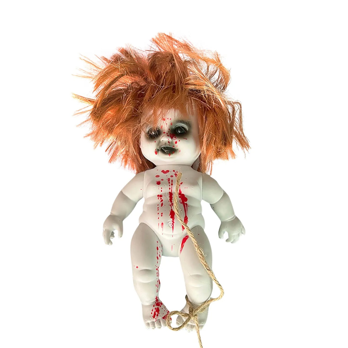 Haunted Blood Doll – Terrifying Ghost Zombie Baby for Paranormal & Horror Decor