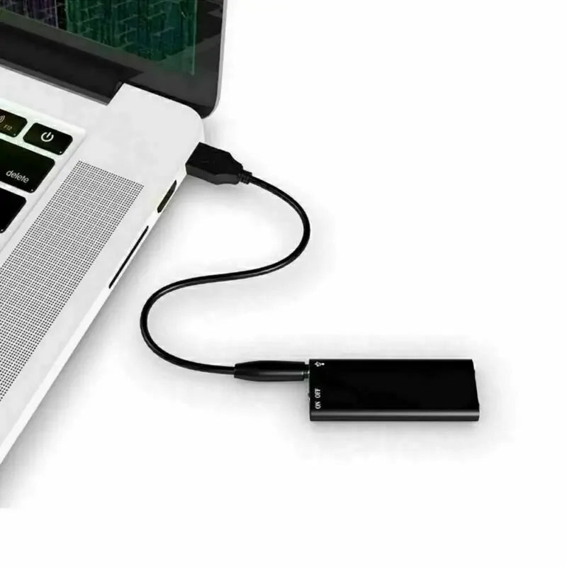 Mini Voice Recorder | Portable Intelligent Sound Recorder with Voice Activation, HD Noise Reduction, MP3 Player & OTG Support