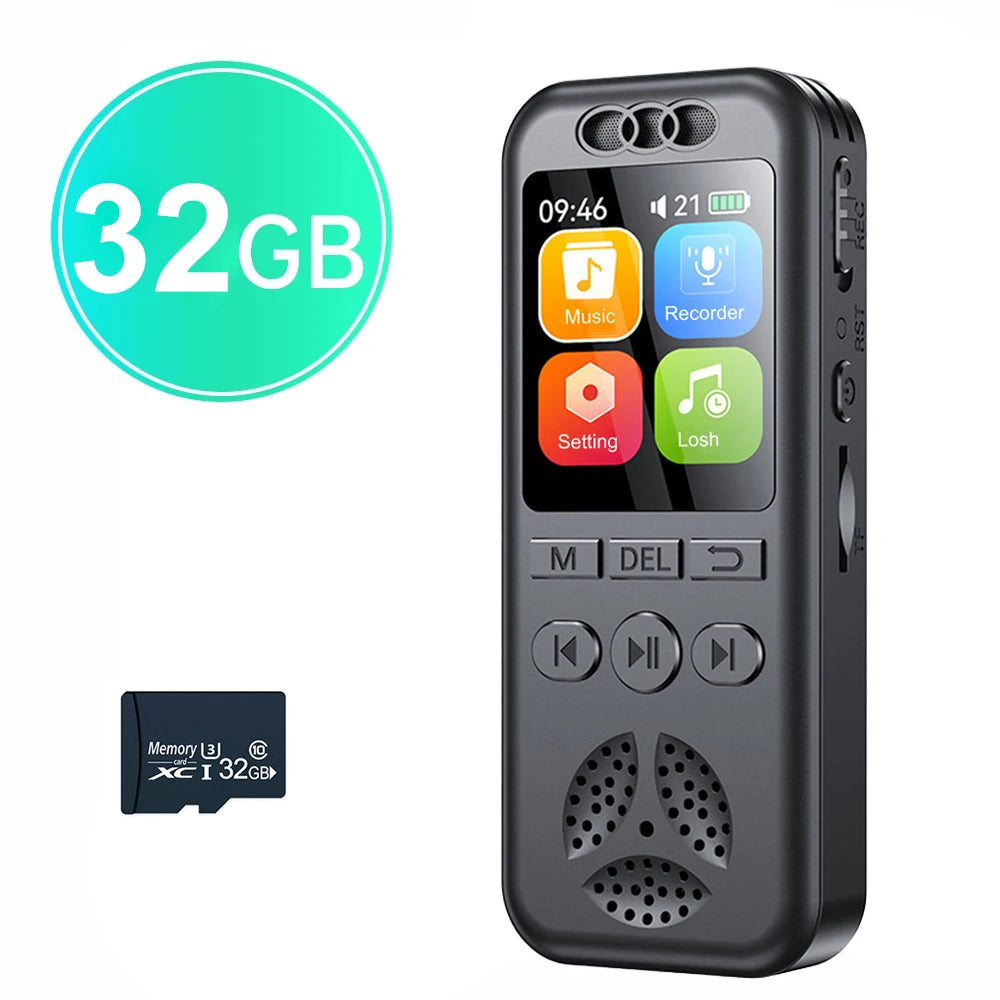 Digital Voice Recorder SU7 | Voice-Activated Audio Recorder with Noise Reduction, MP3 Playback & 560 Hours Recording Capacity