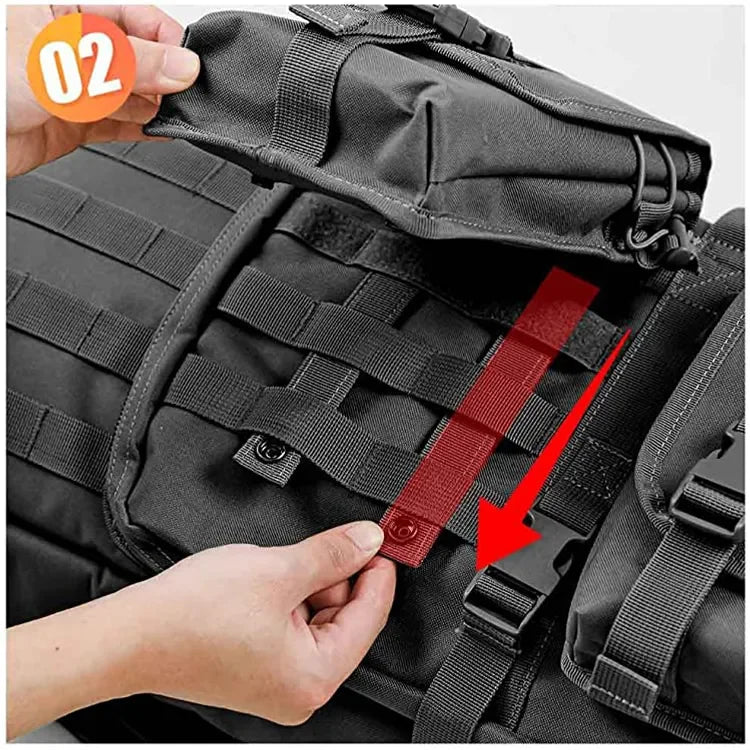 Waterproof Tactical Rifle Case Backpack – 42/46 Inch Carbine Airsoft Hunting Gun Bag with Shoulder Straps