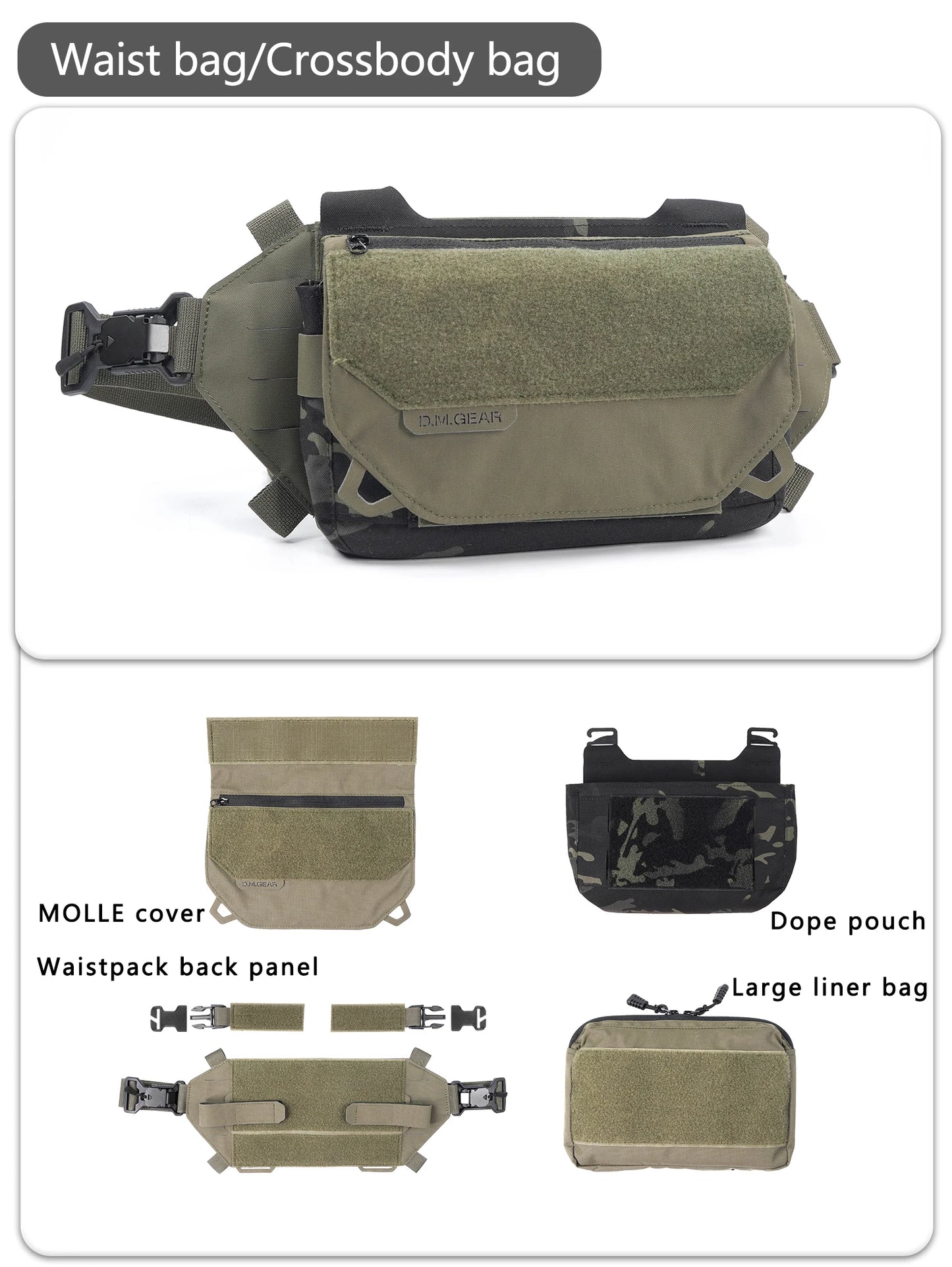 Tactical Hunting Shoulder Bag – Waterproof Molle Outdoor Equipment Pack for Men | Multifunctional Military Gear
