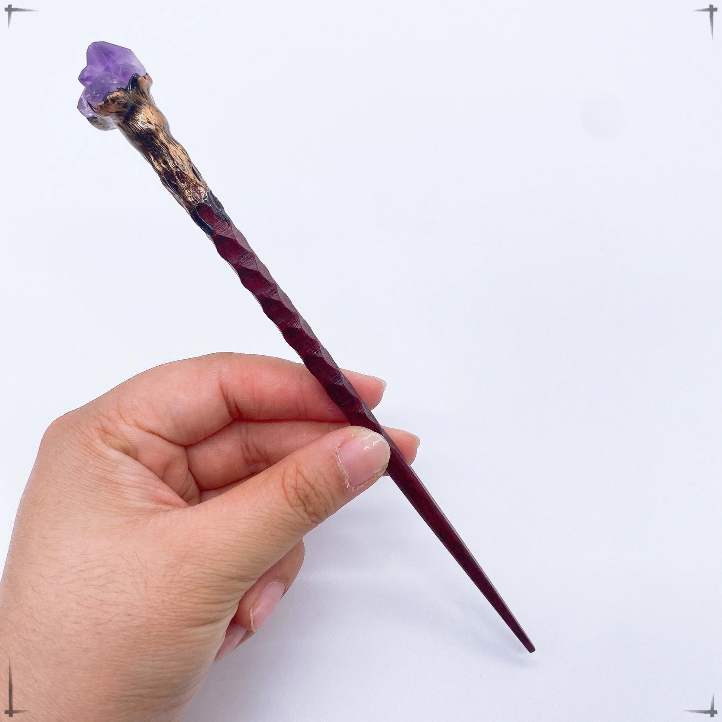 Amethyst Crystal Wand – Witchcraft, Reiki & Paranormal Energy Tool
