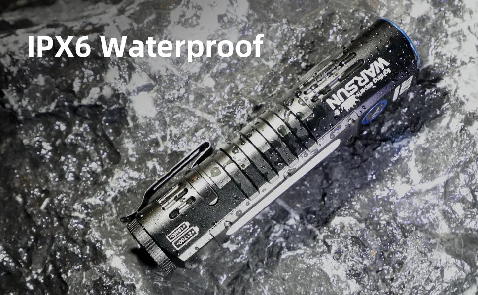 Warsun Powerful LED Flashlight – Rechargeable Torch with Magnet, 8 Modes Portable Lantern for Camping, Hiking & Emergency