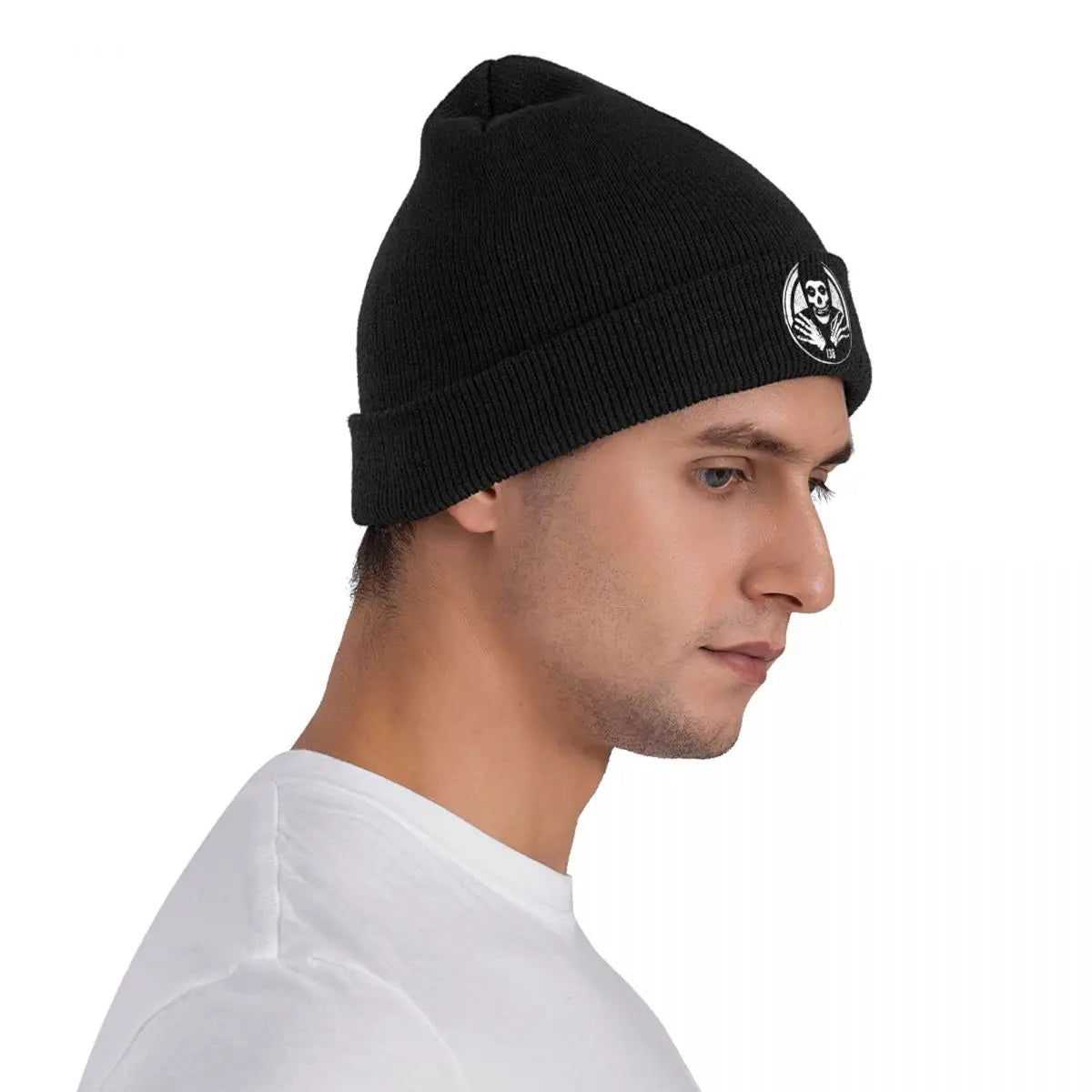 Crimson Ghost Beanie – Misfits Knit Skull Cap Winter Hat for Men & Women | Warm Gothic Streetwear Gift