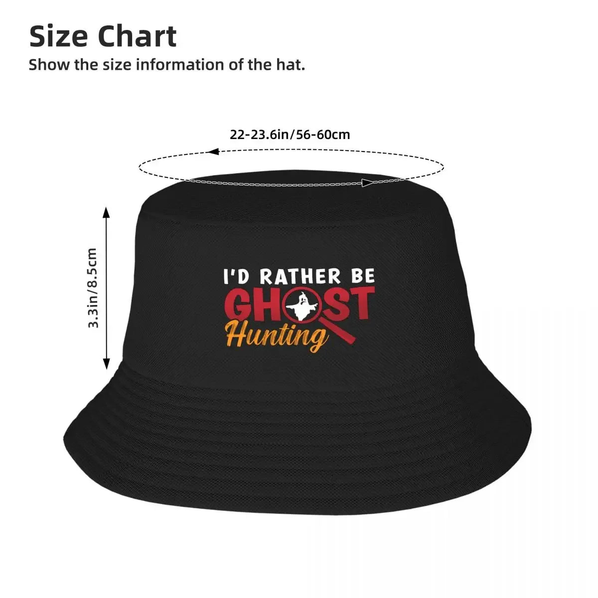 Ghost Hunter Bucket Hat | Custom ‘I’d Rather Be Ghost Hunting’ Hat – Beach & Western Style Cap for Men & Women