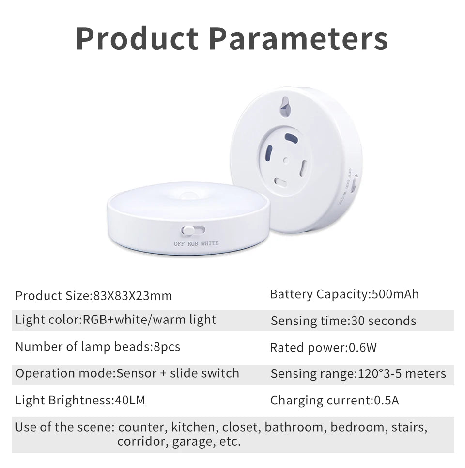 Rechargeable LED Motion Sensor Light – Ghost Hunting & Paranormal Investigation Tool