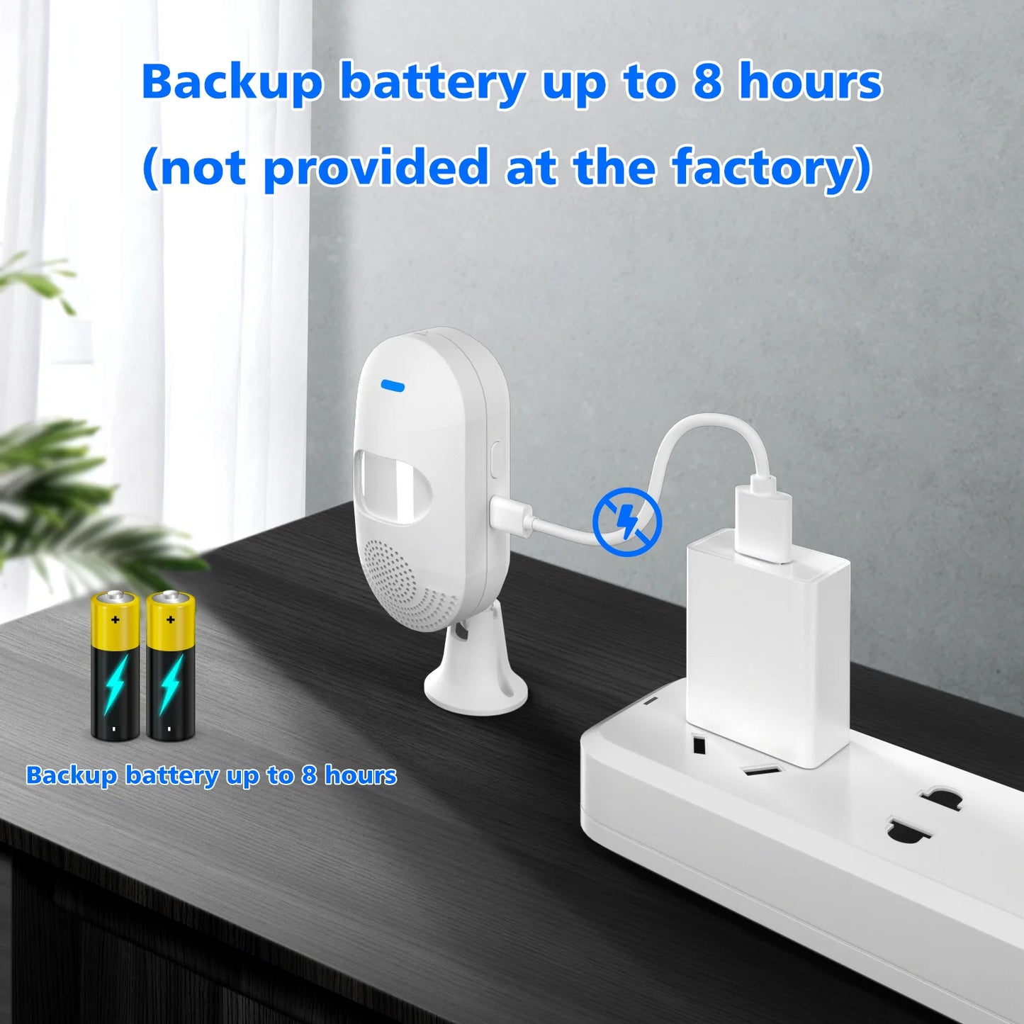 WiFi PIR Motion Sensor Alarm – Smart Sound & Light Detector with TUYA App Control