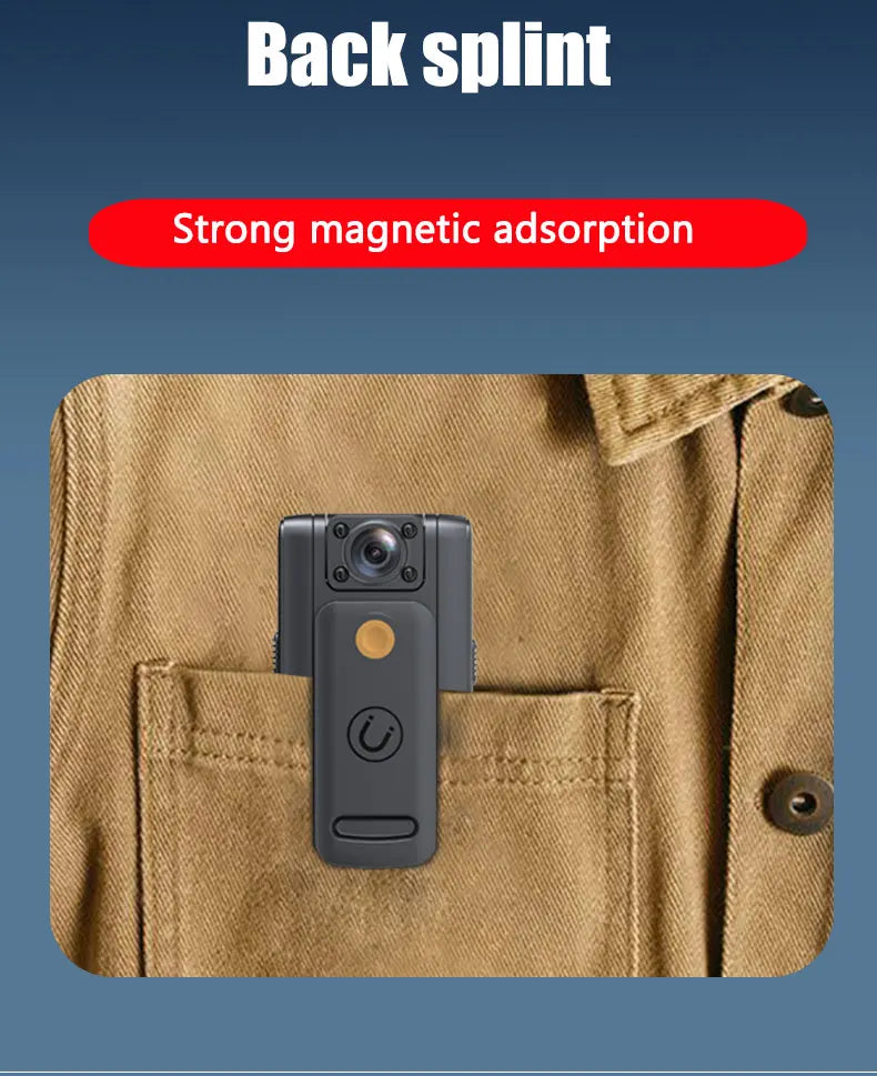 JOZUZE B23 1080P HD Mini Camera Portable Digital Video Recorder BodyCam Infrared Night Vision Police Cam Small Bike Camcorder