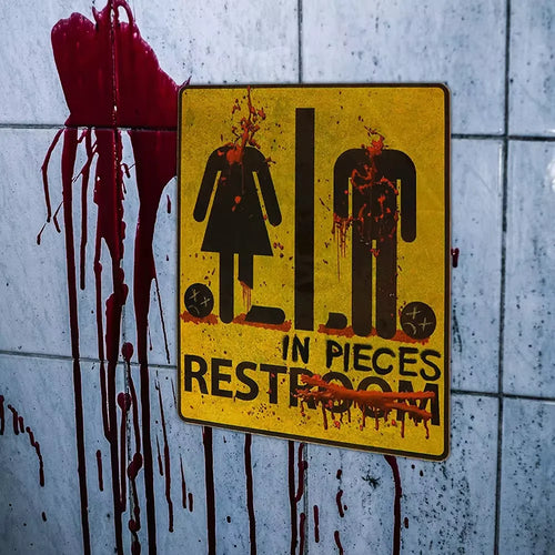 Halloween Horror Night Mural Stickers – Spooky Bloody Decorations for Haunted Ambiance