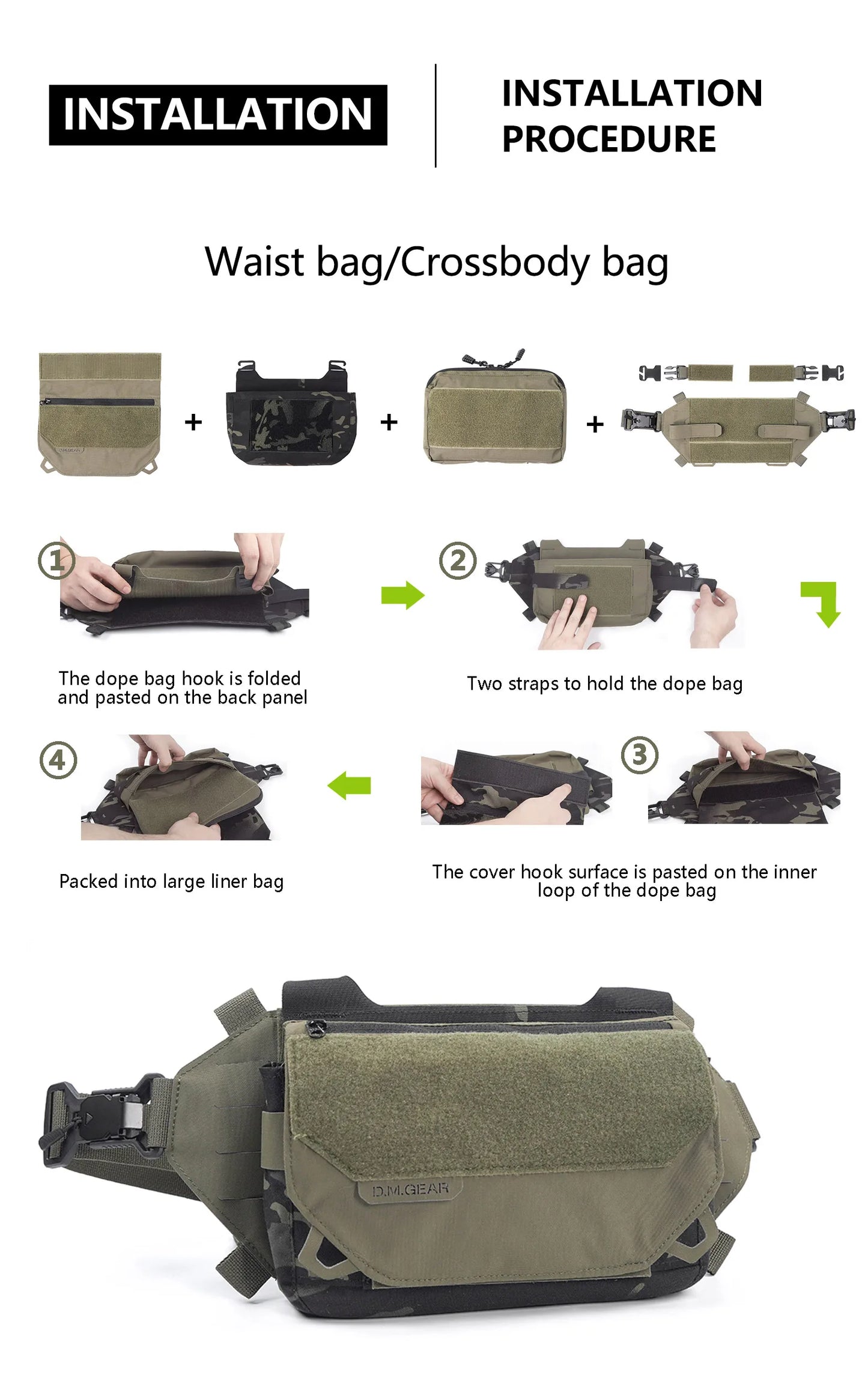 Tactical Hunting Shoulder Bag – Waterproof Molle Outdoor Equipment Pack for Men | Multifunctional Military Gear