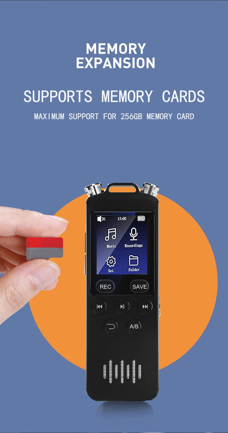 Digital Voice Recorder Voice Activated Recorder for Lectures Meetings - aiworth 9860 Hours Sound Audio Recorder Dictaphone Recor