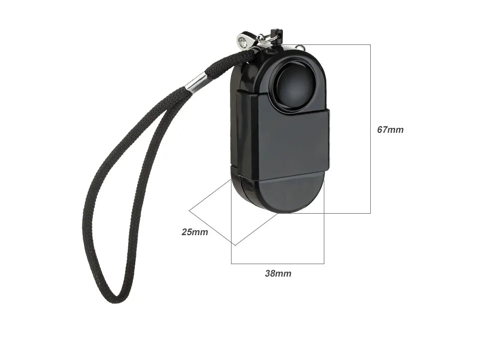 KERUI Mini Motion Detector Alarm – 120DB Siren & SOS LED Light for Ghost Hunting & Security