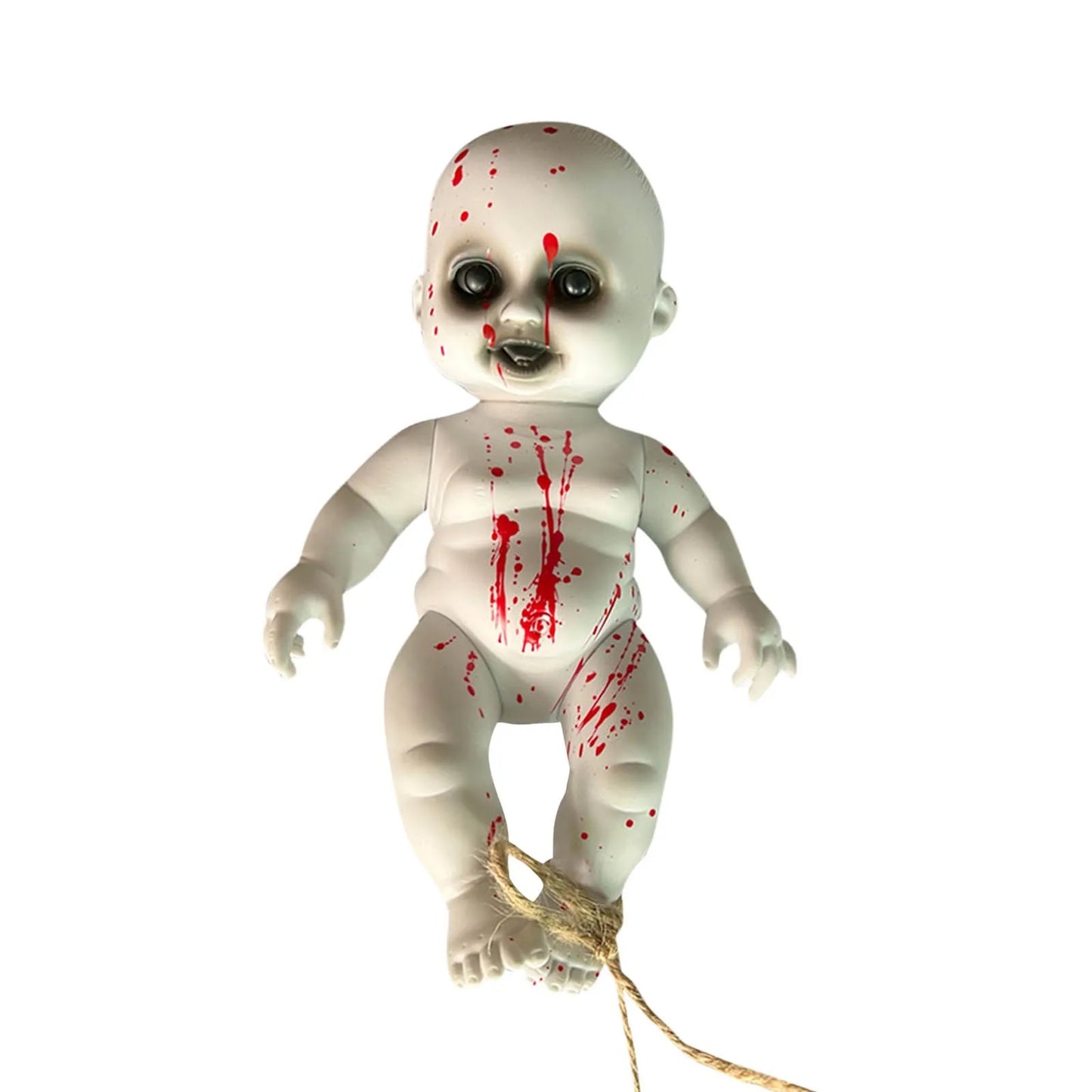 Haunted Blood Doll – Terrifying Ghost Zombie Baby for Paranormal & Horror Decor