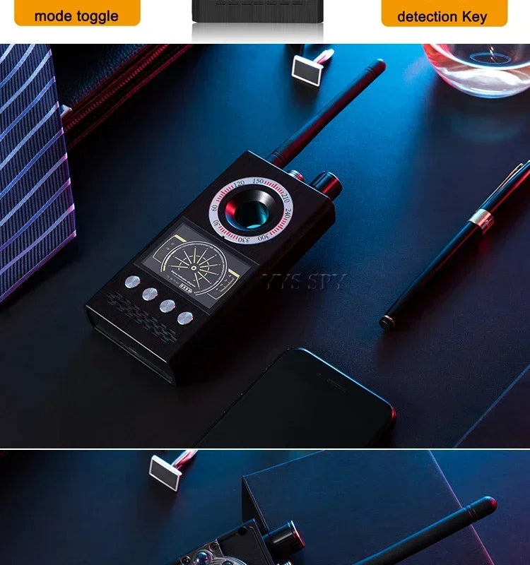 K68 Professional Anti-Spy Camera Detector – RF Bug Scanner & GPS Tracker Finder for Ghost Hunting & Security