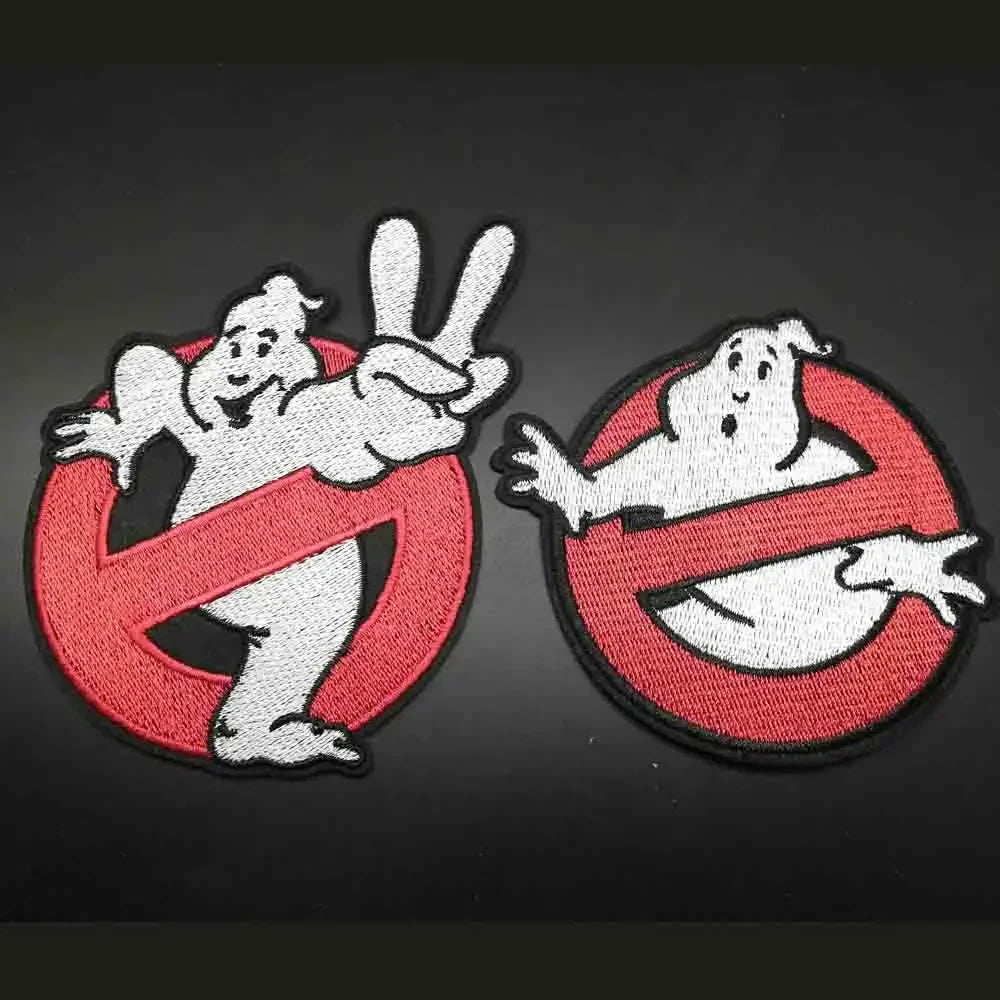 Ghostbusters Embroidered Iron-On Patch – Horror Movie Punk Badge for Jackets, Backpacks & Clothes
