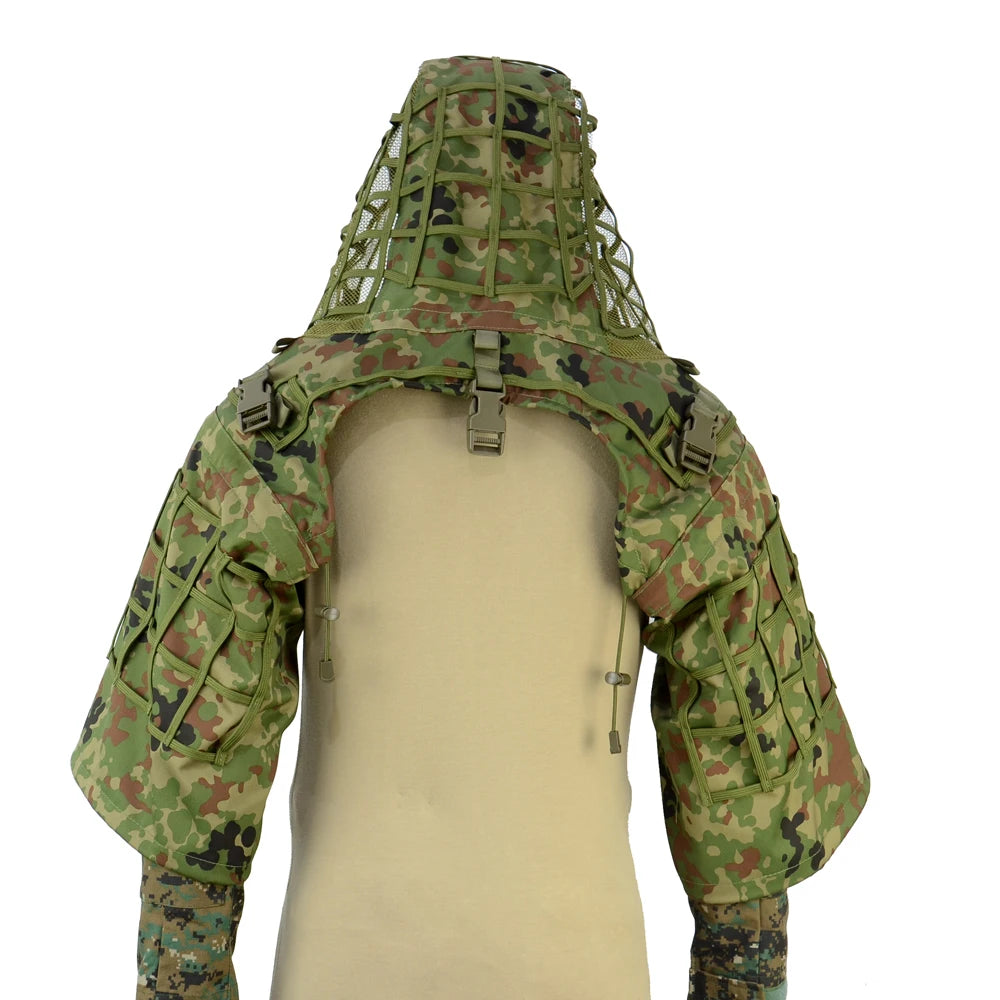 Tactical Ghillie Suit Hoodie – Lightweight Camouflage Sniper Jacket for Airsoft, Hunting & Ghost Recon