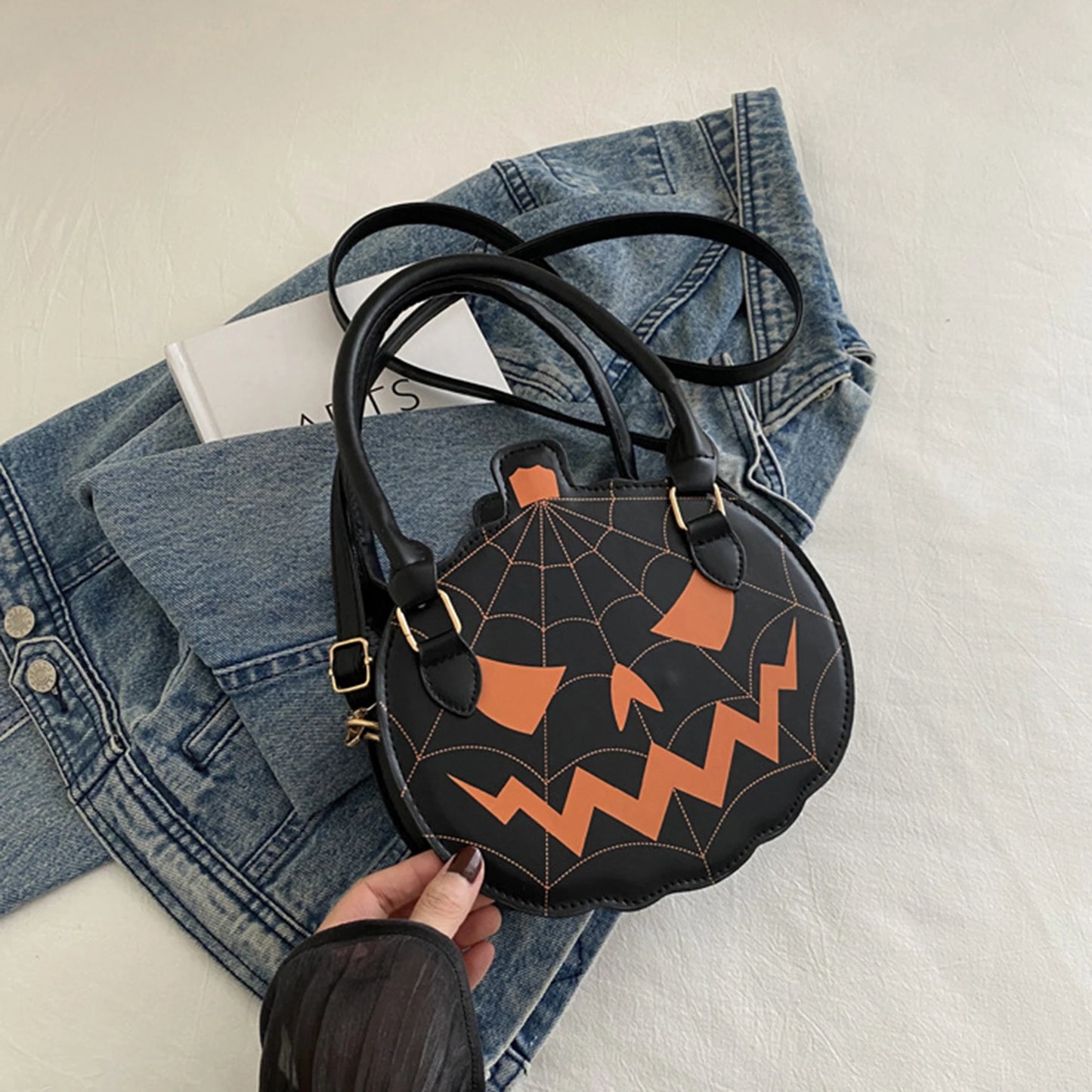 Spooky Ghost Crossbody Bag – Women’s Halloween Shoulder Purse & Party Handbag