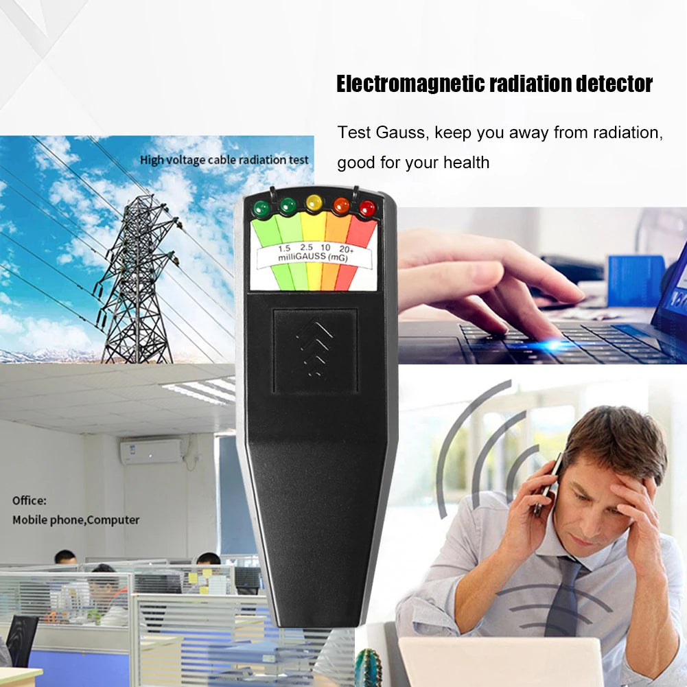 K2 EMF Meter – Handheld Electromagnetic Field Gauss Meter with 5-LED Indicator for Ghost Hunting & EMF Detection