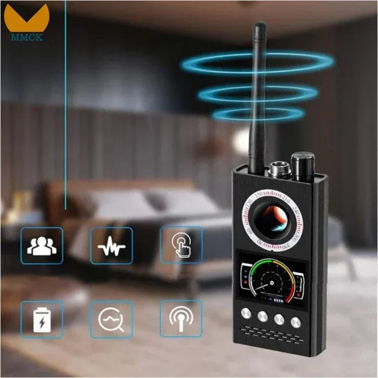 K68 Professional Anti-Spy Camera Detector – RF Bug Scanner & GPS Tracker Finder for Ghost Hunting & Security