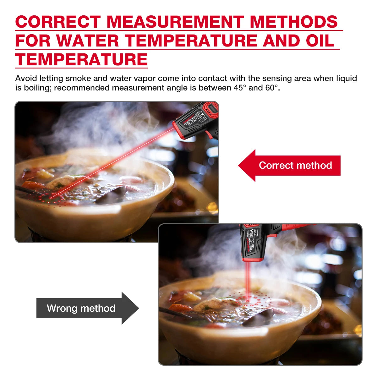 HABOTEST HT650 Digital Infrared Thermometer – Ghost Hunting & Paranormal Detection IR Temp Gun