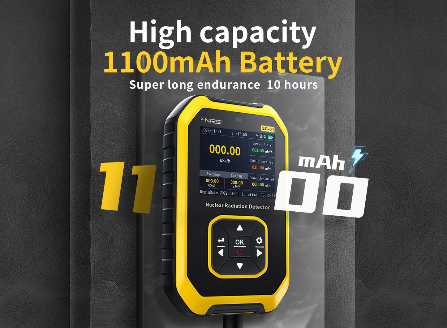 GC-01 Geiger Counter – Radiation Detector for Paranormal Energy & Ghost Hunting