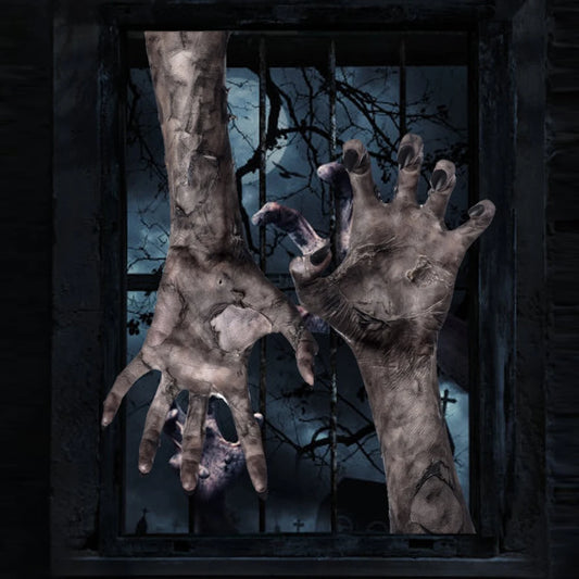 3D Ghost Hand Wall Sticker – Spooky Halloween Horror Wall Decal for Haunted House Decor