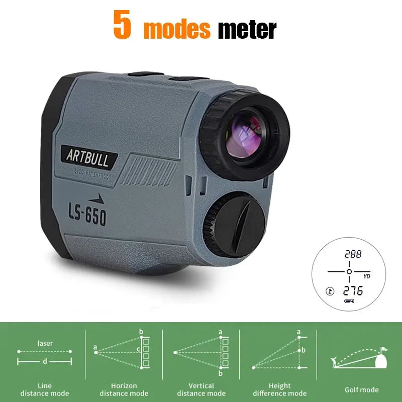 ARTBULL Golf & Ghost Hunting Laser Rangefinder – 1000M Monocular with Flag-Lock & Slope Mode