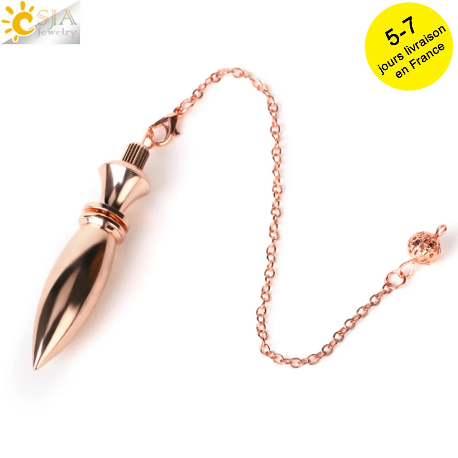 Brass Metal Pendulum for Divination & Dowsing – CSJA Fortune-Telling Tool