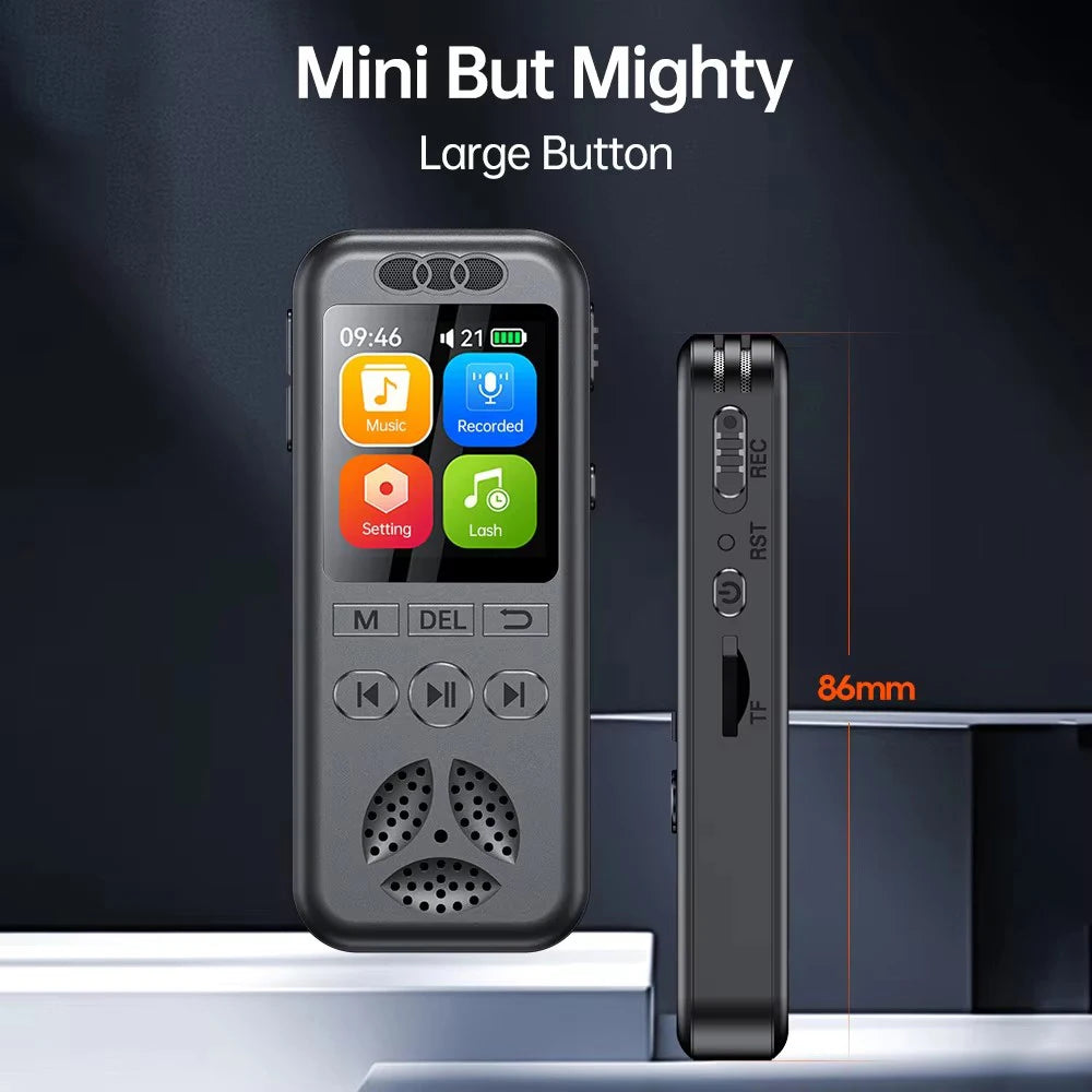 Digital Voice Recorder SU7 | Voice-Activated Audio Recorder with Noise Reduction, MP3 Playback & 560 Hours Recording Capacity