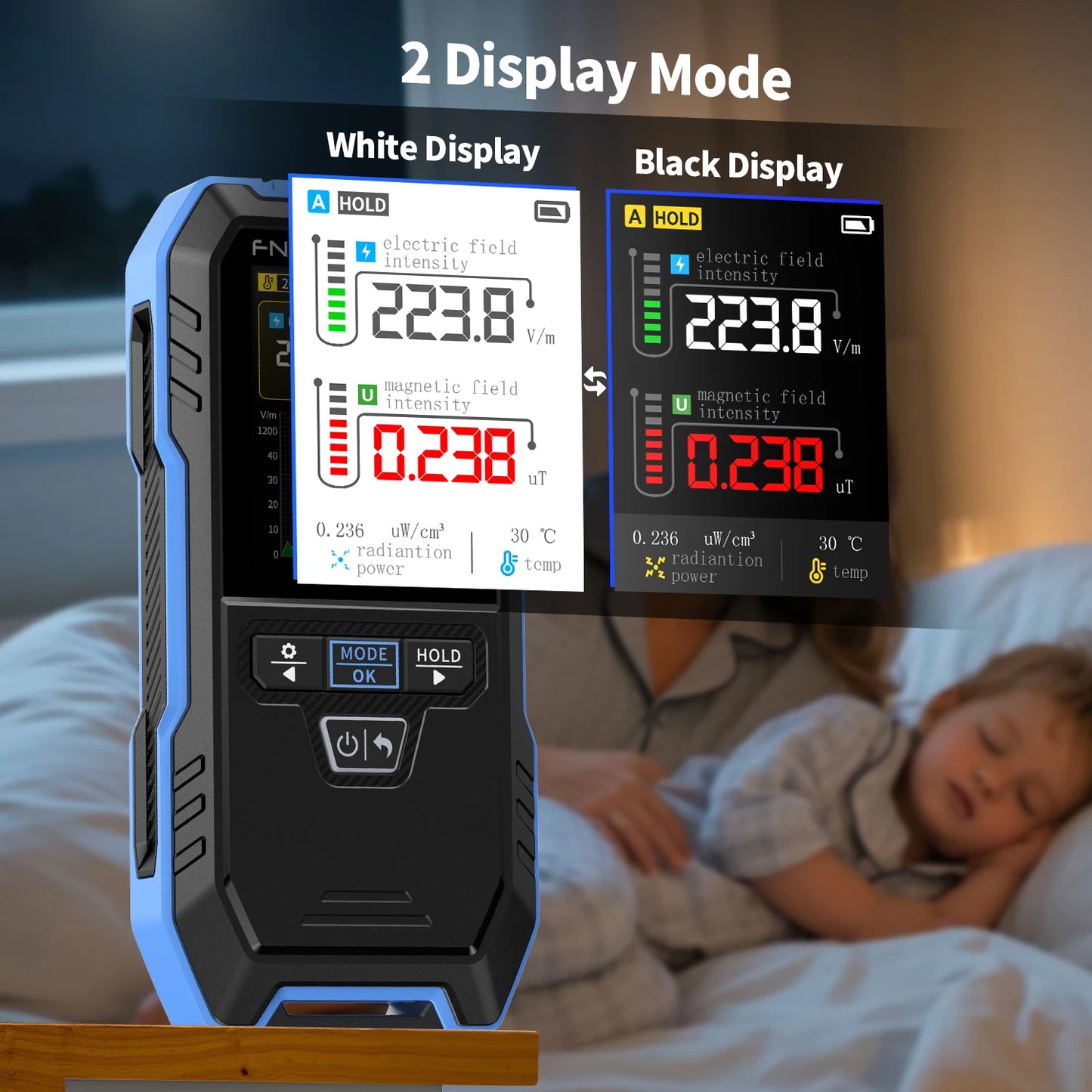 FNIRSI ERD-10 4-in-1 EMF & Radiation Detector – Paranormal Energy & Ghost Hunting Tool