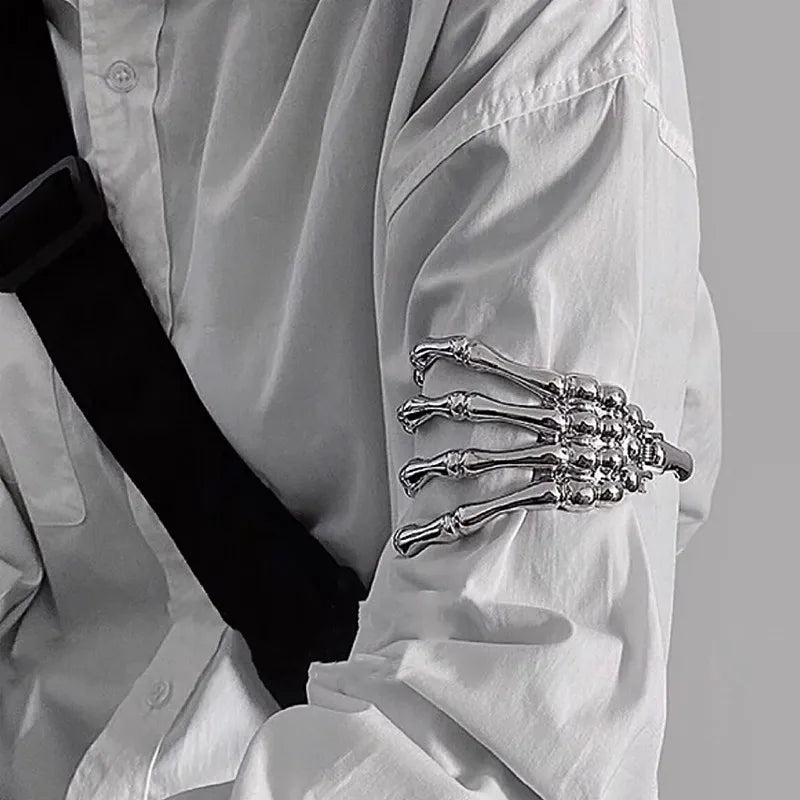 Unisex Gothic Ghost Claw Skull Bracelet – Punk Rock Hip-Hop Cuff Jewelry