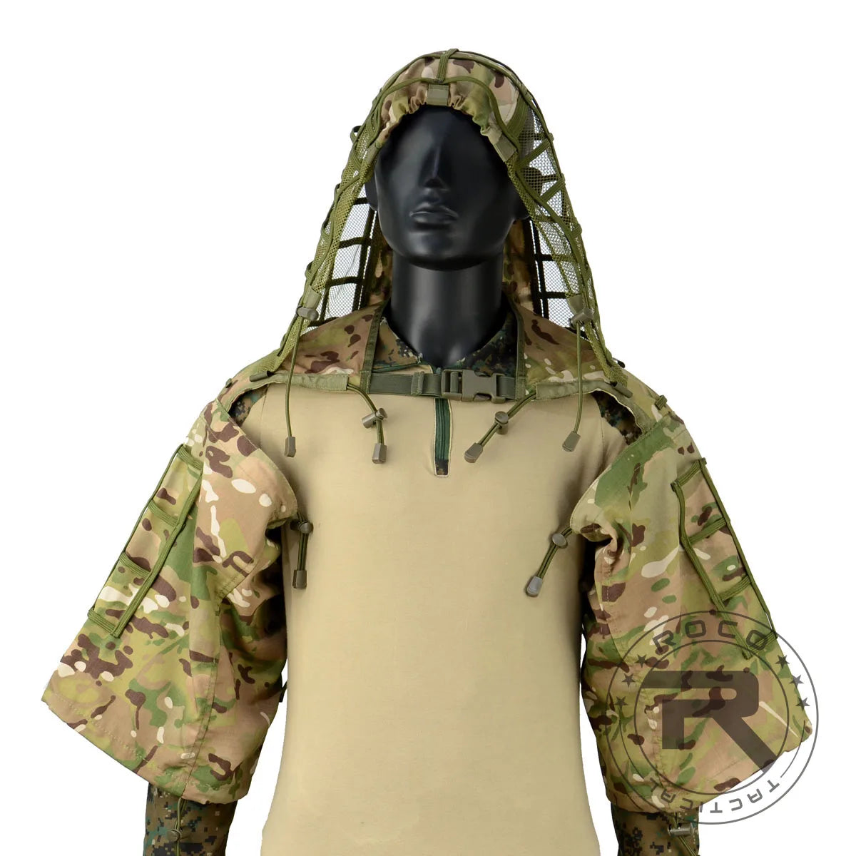 Tactical Ghillie Suit Hoodie – Lightweight Camouflage Sniper Jacket for Airsoft, Hunting & Ghost Recon