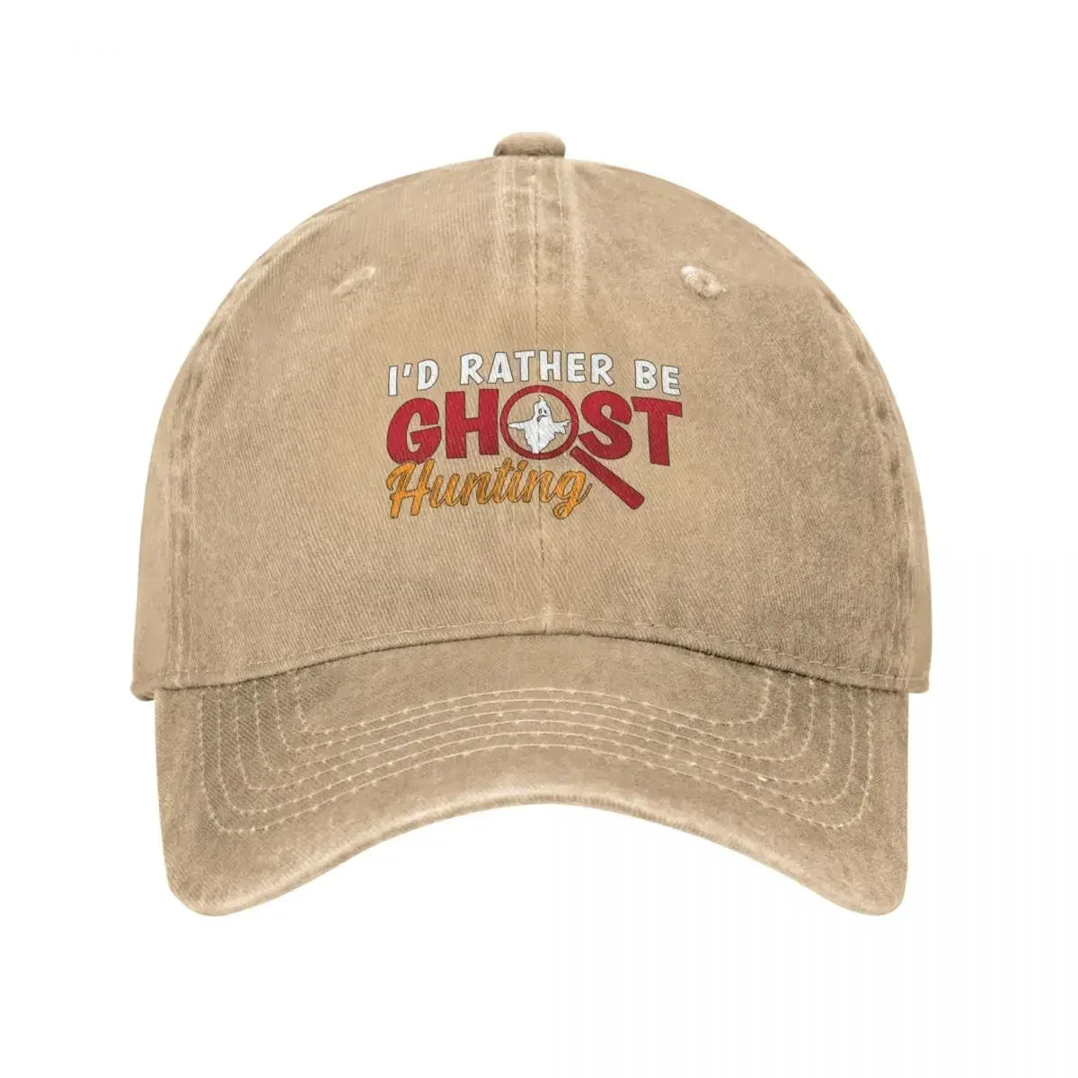 "I’d Rather Be Ghost Hunting" Baseball Cap – Paranormal Investigator Dad Hat